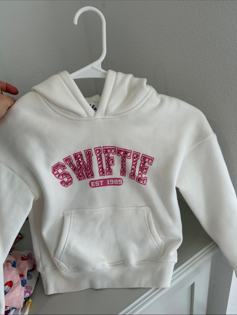 Lola and the boys White Swiftie Hoodie